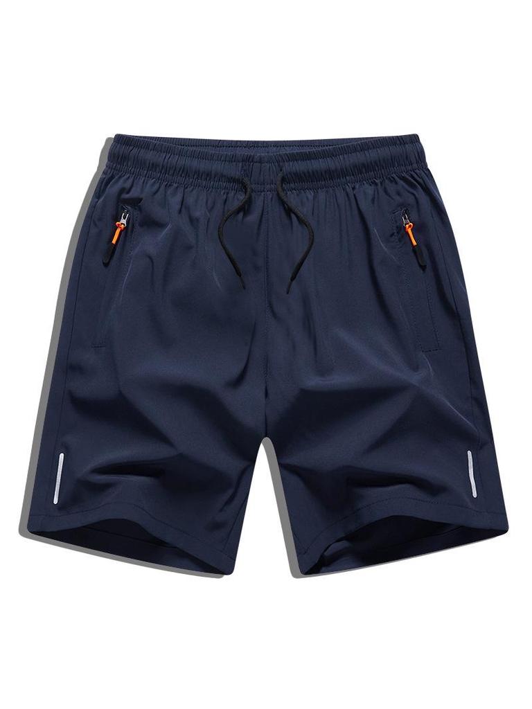 Boys' Summer Ice Silk Stretch Shorts for Middle & Big Kids - Fashionable and Sporty Pants