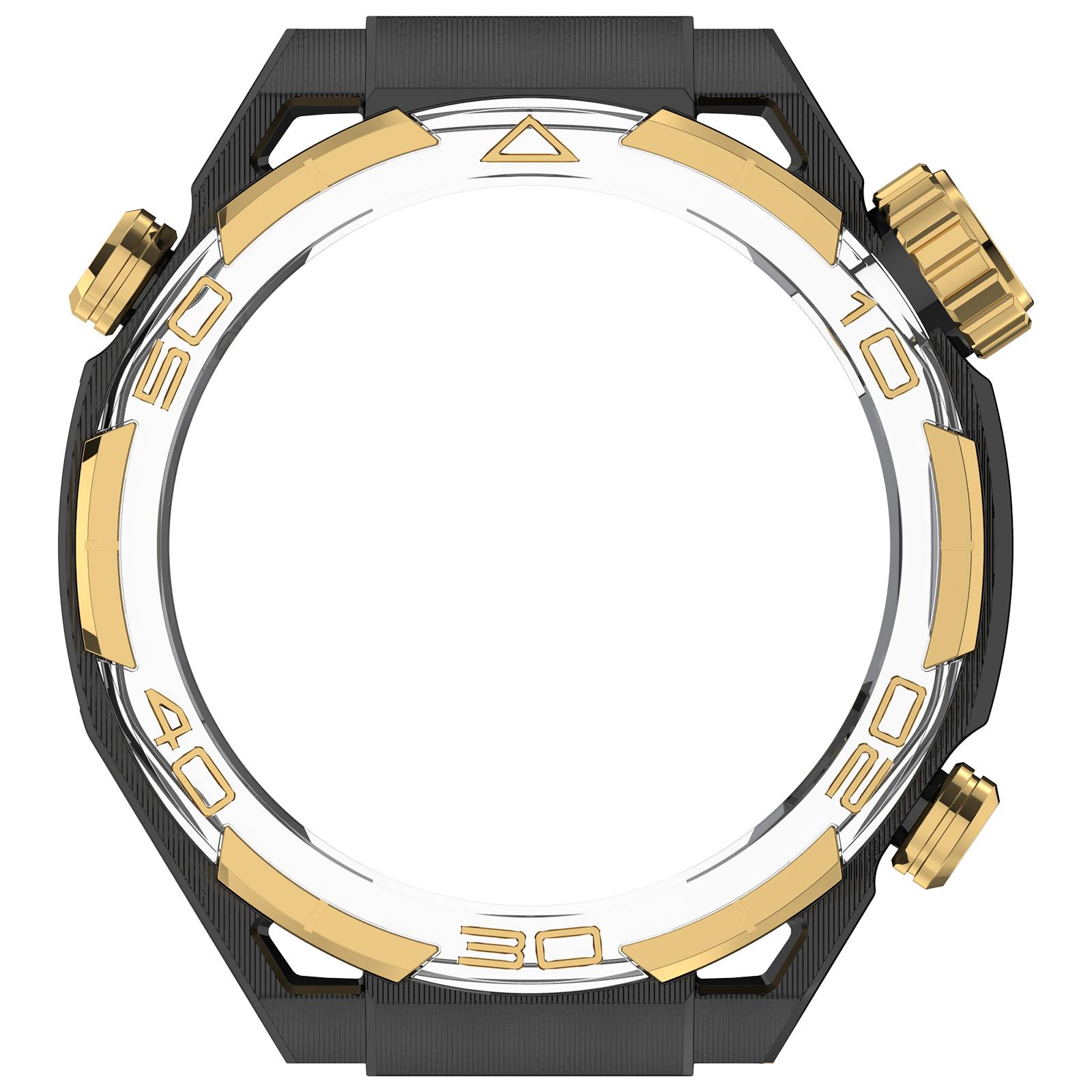 PC Case For Huawei Watch GT5 46mm Hollow Out Watch Frame Bumper Watch Protective Cover Frame PC Bumper Protector Accessories