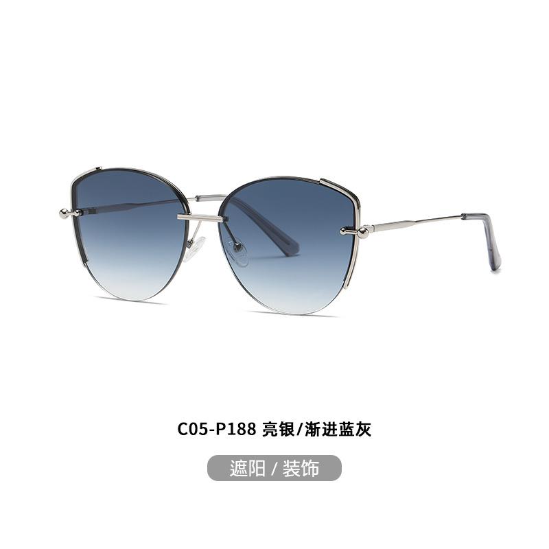 New Metal-Nylon Sunglasses JS8562Fashionable street style versatile sun protection sunglasses for driving