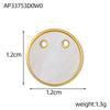 CARLIDANA Fashion Jewelry Pendant Stainless Steel Charm Square Round Heart Love White Shell Pendants for Jewelry Making DIY