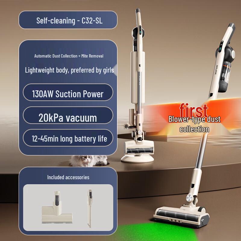 

SUPOR Cordless Handheld Vacuum with Self-Emptying Dust Station