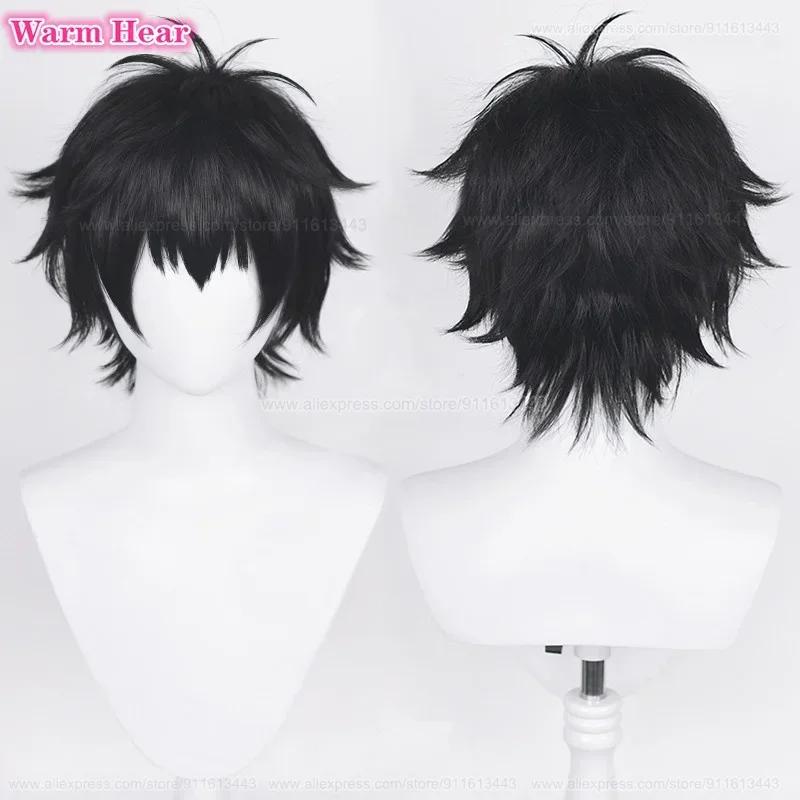 Yuta Okkotsu Synthetische Pruik Anime 2 Stijlen 30cm Zwart Cosplay Pruiken En Ring Hittebestendig Haar Feest Pruiken + Een Pruikkap One Size black