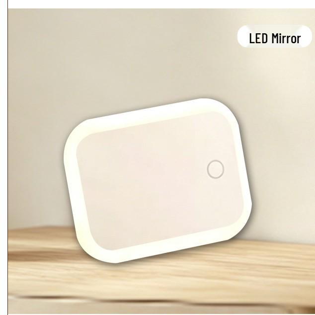 Portable Waterproof LED Mirror Makeup Bag - Mini Travel Beauty Storage
