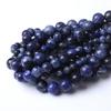 Blue-vein Sodalite Round Natural Stone Beads 15"Strand 4/6/8/10/12mm Smooth Loose Spacer Beads for Jewelry Making DIY Bracelets Accessories