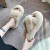 Mao Mao slippers women's outer wear spring and summer ins home home cross thick bottom height increase small autumn and winter cotton slippers