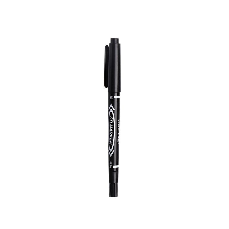 Double Tip Art Black Blue ink Permanent Paint Marker Pen for Plastic Wood Stone Metal Glass Doodling Marking Graffiti