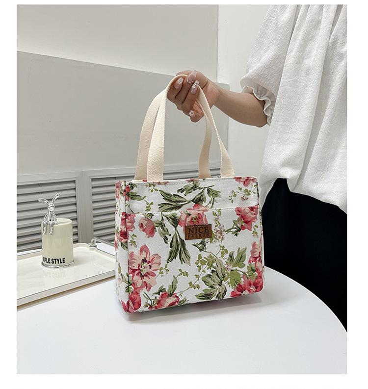 Stylish Large Capacity Aluminum Foil Bento Lunch Bag for Women