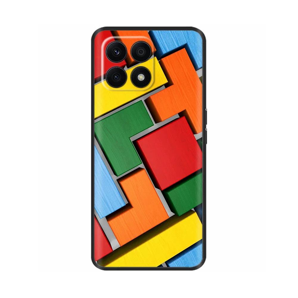 Für Huawei Honor X8A Hülle Mode Blume Weiches TPU Silikon Handyhülle Für Honor X8A HonorX8A Funda Stoßfeste Rückabdeckung Coque
