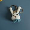 Cartoon Animal Doll Series Crochet Keychain Knitted Rabbit Keychain Cute Bear Keyring For Bag Pendant Custom Accessory
