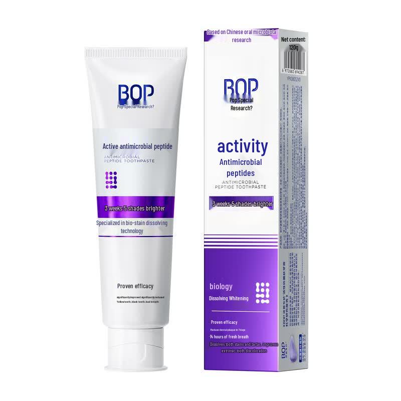 bop Отбеливающая зубная паста, растворяющая био-налет