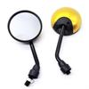 1 par motorsykkel bakspeil retro rund sidespeil reflektor elektrisk sykkel scooter deler