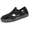 Leather Sandals Men's Summer Outdoor Non-Slip Wear-Resistant Men's Work Closed-Toe Slippers Driving Dual-Use Outdoor Beach Sandals