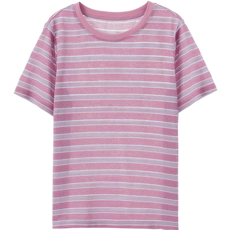Betu Women s Dopamine Stripe Short Sleeve T-Shirt S