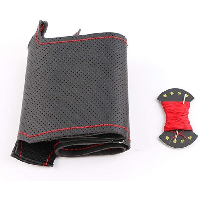 Czarny PU DIY Pokrowiec na Kierownicę Samochodową, Pasuje do Toyota Camry 2015-2017 Avalon 2013-2018 Avensis 2015-2018