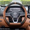 Compatible with 14th Gen Sylphy Classic Yuexiang Steering Wheel Cover - Winter Flocking Velvet Non-slip, Slim Design for Women