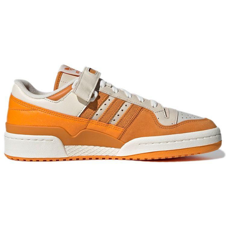 Adidas Originals Forum 84 Low Leather Velcro Sneakers Unisex Sneakers Beige Orange GX9059