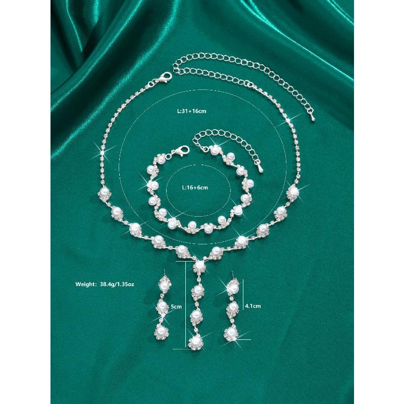 Meier Trendy Fashion Jewelry Set - Necklace, Earrings, and Bracelet