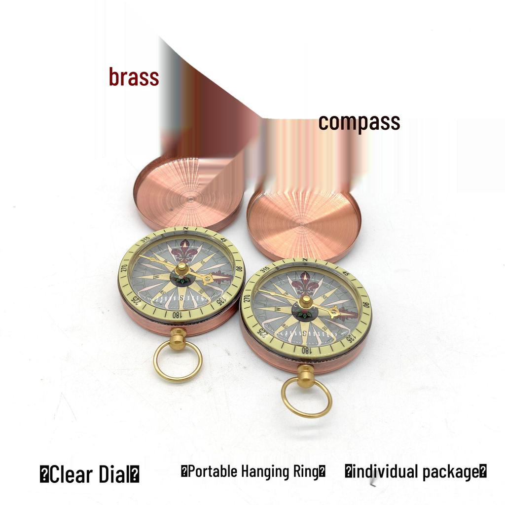 Luminous Waterproof Metal Flip-Top Camping Compass