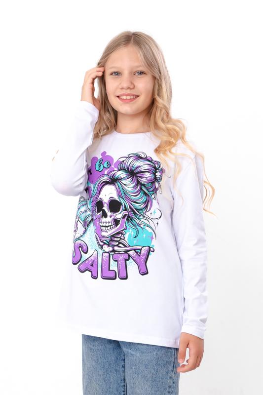 

Sweatshirt (girls) – Soft & Breathable, Bright Design for Teens, School, Any season, 6363-036-33-2-2 HC 140 білий