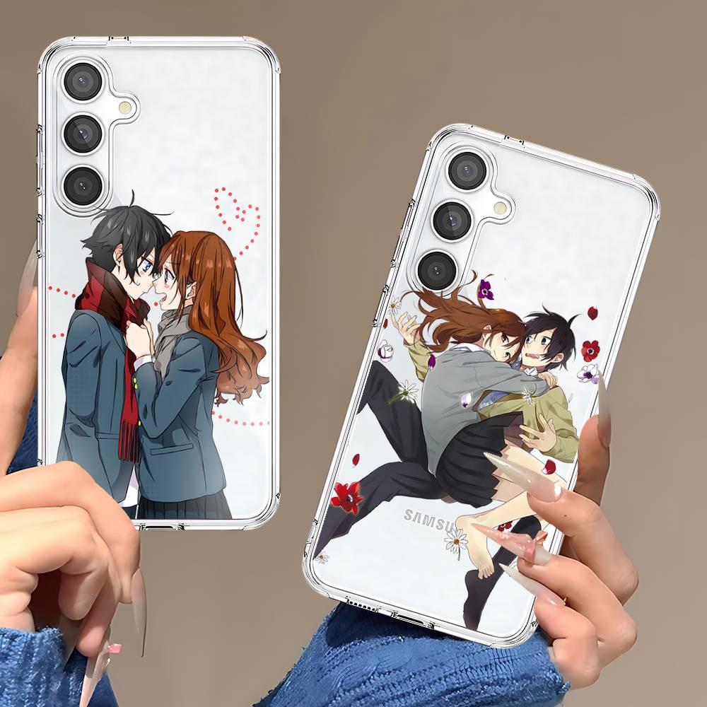 Cute Anime Horimiya For Samsung Galaxy A52 A12 A51 S21 Edge S22ULTRA S23 S20LITE Plus Ultra Transparent Cover