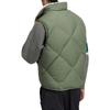 Adidas Originals Trefoil Solid Print Logo Stand Collar Zip Vest Unisex Vest Green HR8262