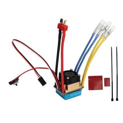 Kartáčovaný ESC 80A/480A Vodotěsný Obousměrný 6V 3A BEC Výstup Automatické Nastavení RC Auto Kartáčovaný ESC pro 1/8