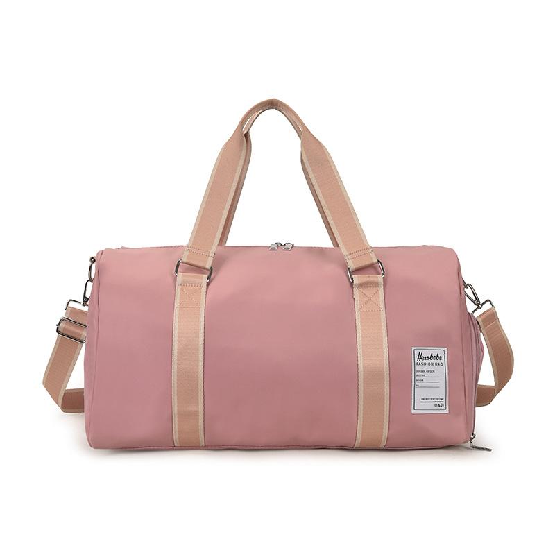 Portable travel bag, men's and women's independent shoe compartment, wet and dry separation, sports fitness bag, casual shoulder messenger luggage bag