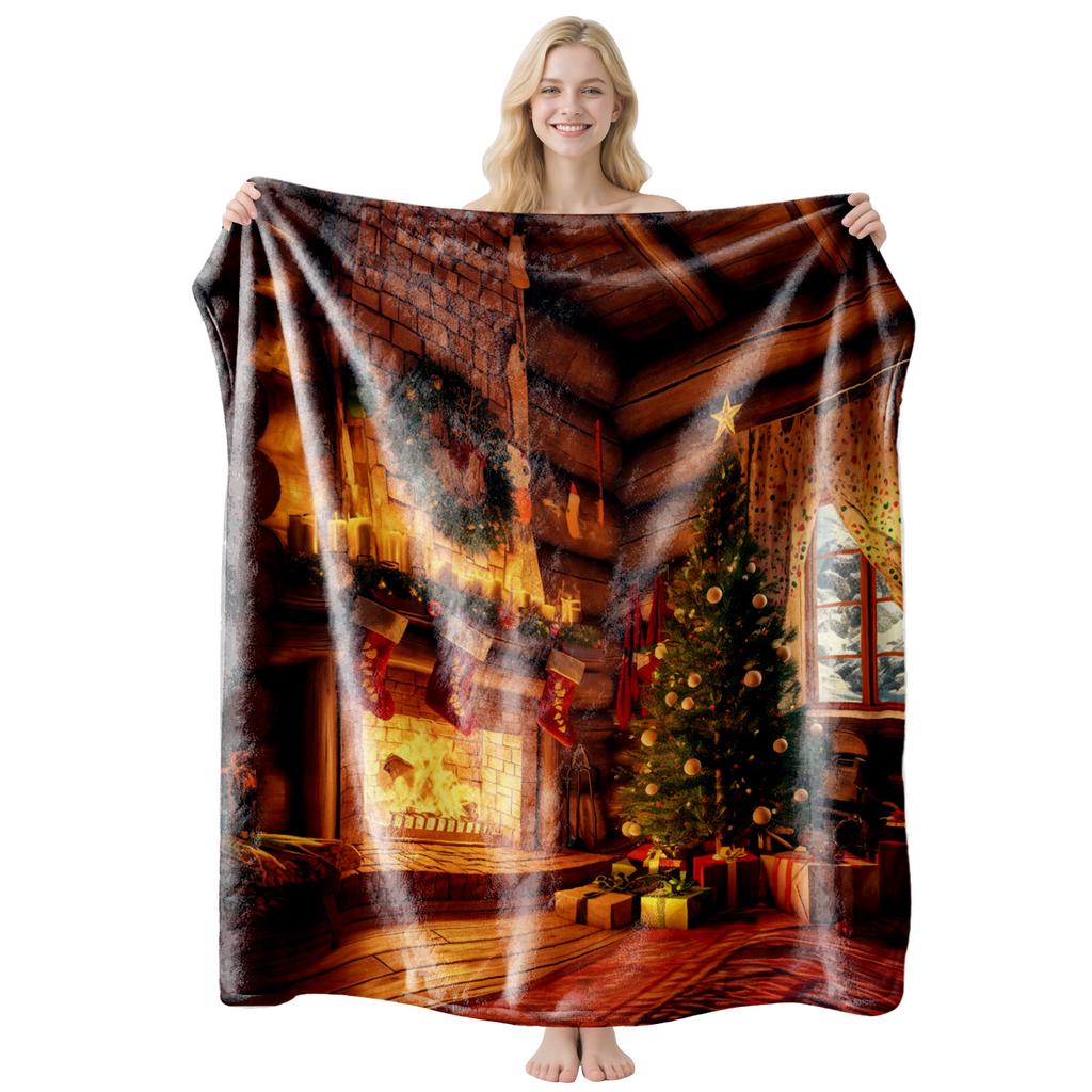 2026 Christmas flannel blanket is universal for all seasons