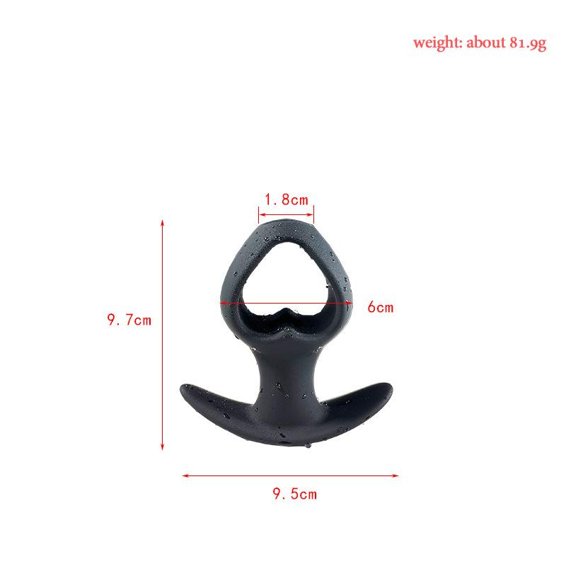 Hohler Analplug mit Wasserhahn zum Waschen des Anus, Vaginalreinigung, Einlaufdildo, XL-Sexspielzeug, Silikon-Buttplug, kabellos