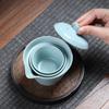 Ru Kiln Style Portable Ceramic Travel Tea Set