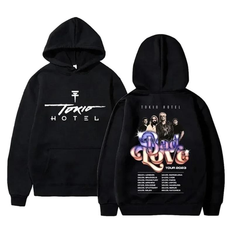 Kaulitz 89 Tokio Hotel Hoodies Rock Band Pullovers Bill Kaulitz Print Sweatshirt Hoodie Streetwear Tokio Hotel Sweatshirts