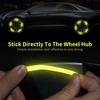 20pcs/set Reflective Car Wheel Decorative Stickers Waterproof Rim Decal Adhesive Warning Reflectors Tape For Vehicles Motorcycle