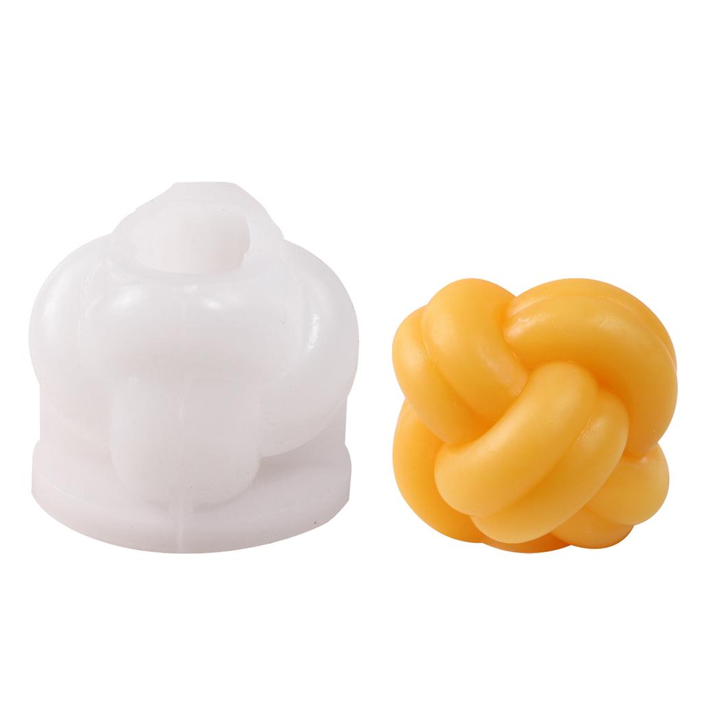 Yarn Ball Shaped Candle Mold Yarn Ball Silicone Mold for DIY Candle Soap Plaster Ornament Resin Casting Silicone Molds