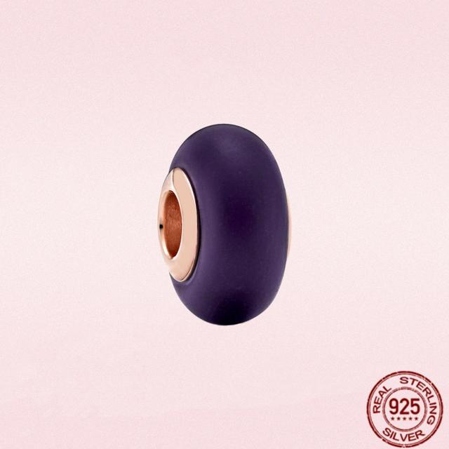 

Серебро 925 пробы, фиолетовый стиль, мама, циркон, сердце, бесконечное очарование, вечные бусины, подходят для оригинального модного браслета, ювелирные изделия своими руками белый