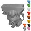 Highland Cow Sponge Holder 3D Printed with Built-In Drain Keeps Sponges Dry Cute Cow Design Fun Practical Kitchen Accessory Gift