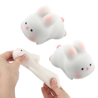 Δημοφιλές TPR Anxiety Release Portable Lovely Animal Bunny Fidget Squeeze Toy Children Supplies Κουνέλι