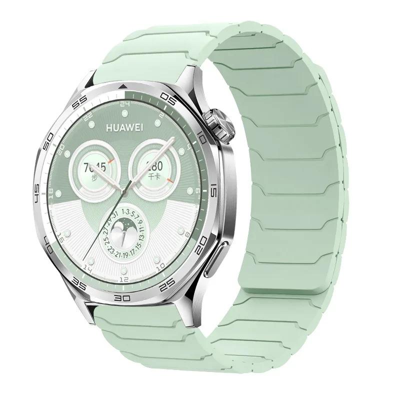 Magnetic Silicone Strap for 20mm 22mm Huawei Watch GT4/5/5/6 Pro GT6 46mm Sport Band for Amazfit Active 2/GTS/GTR/Bip 6/Balance2