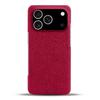 For iPhone 17 Pro Phone Case Cloth Texture Anti-Scratch Protective PC Back Cover