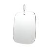 Dulton HANGING MIRROR FLOATING CLOUD SQUARE Wall Mounted Hanging Mirror Suspended Glass Wire Hook Height 340 X Width 258 X Depth 10mm RN-0815