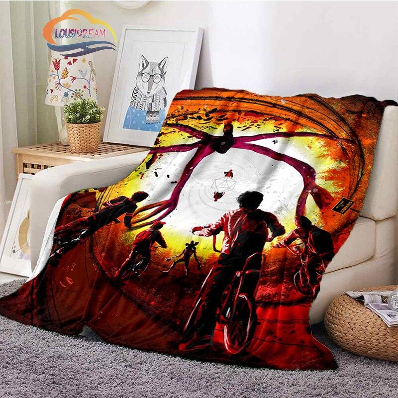 Stranger Things blanket 3D print Halloween Stranger Things blanket newest Popular Horror drama Sofa bed blanket Camping blanket