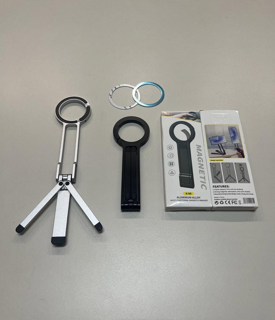 Portable Rotating Magsafe Carabiner Tripod for Phone and Live Streaming