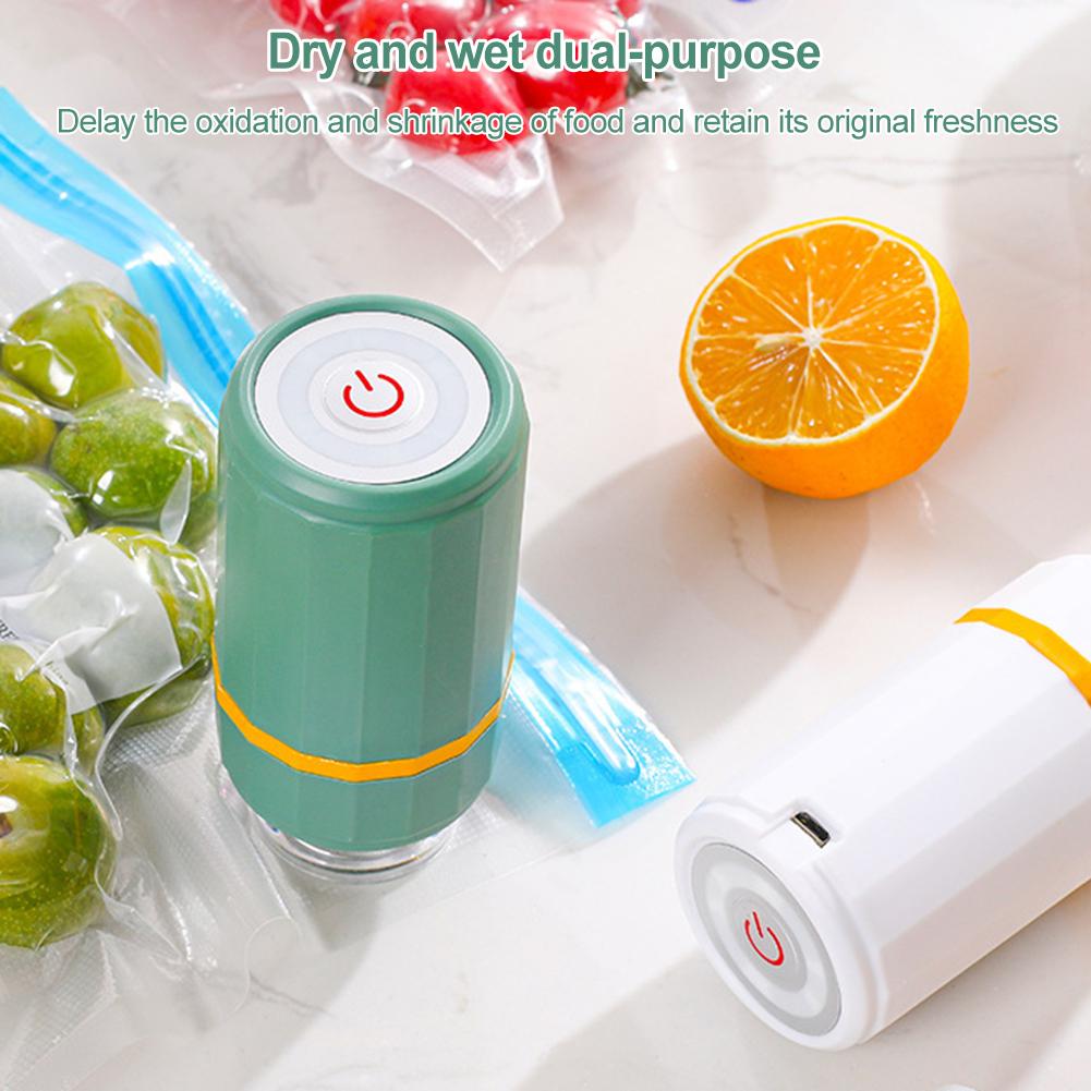 Vacuum Food Sealer USB Rechargeable Handheld Vacuum Sealer Food Vacuum Machine for Sous Vide and Food Storage