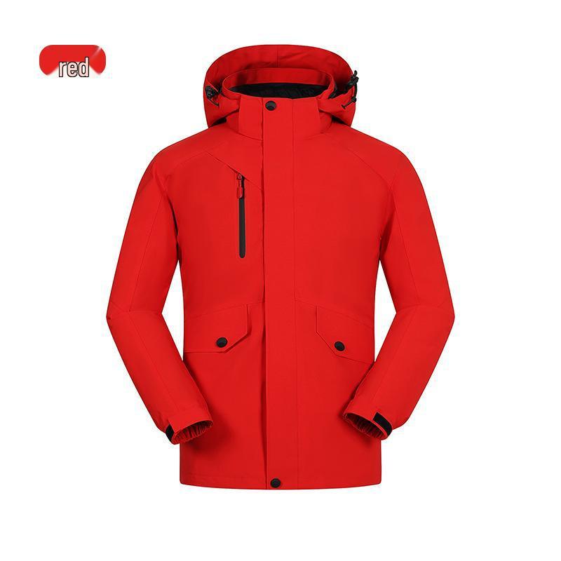 

Унисекс Ветрозащитный Комплект для Альпинизма: 3-в-1, 90% пух белой утки, отстегивающийся, водонепроницаемый, на флисовой подкладке для тепла. M