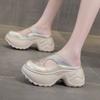 Summer High Thick Bottom Summer Shoe Casual Height Increase Party Modern Versatile Platform Women Sandals Baotou Slippers
