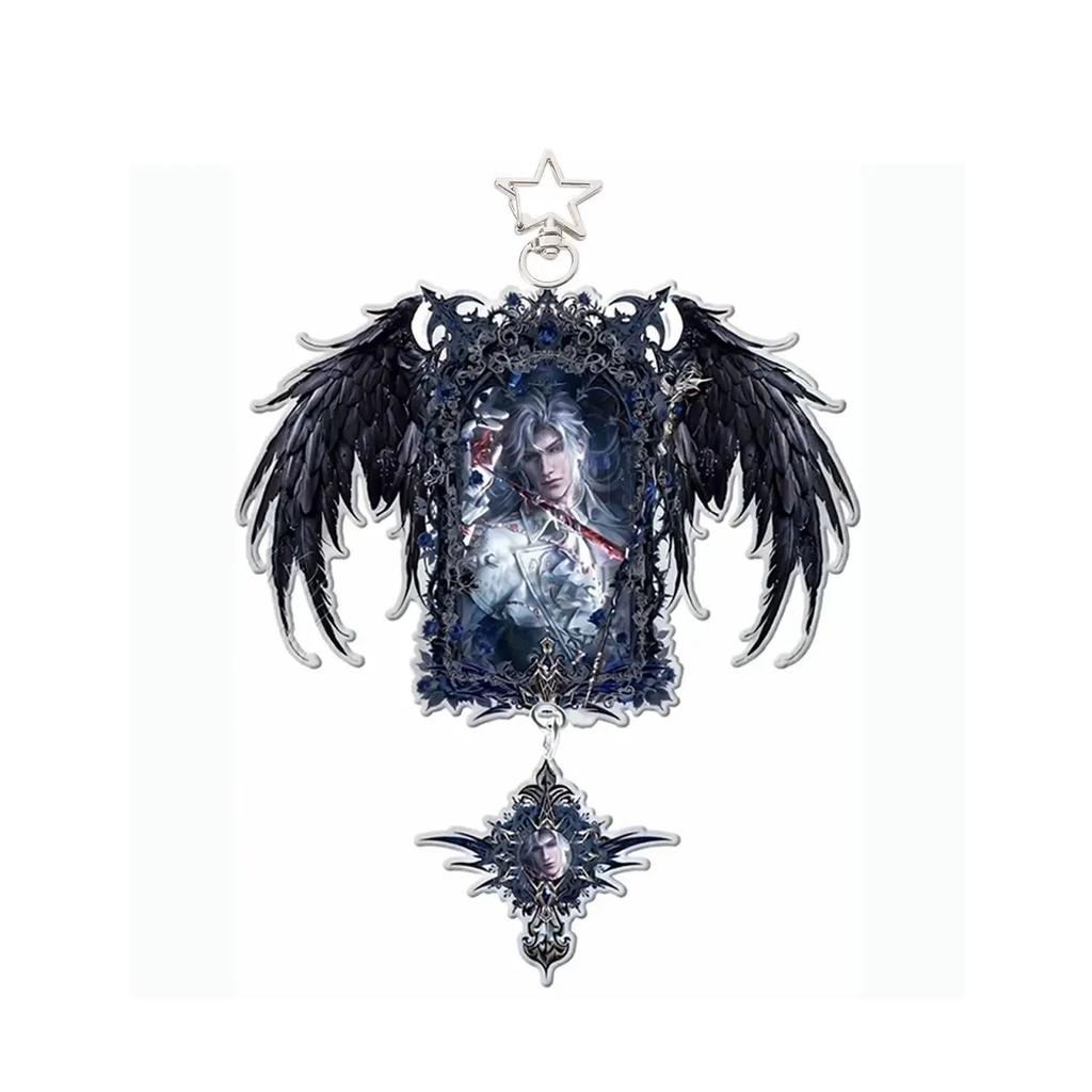 Game Love Interaction Peripherals Sylus Figure Acrylic Stand Model Keychain Qin Che Silver Wing Model Plate Love and Deepspace