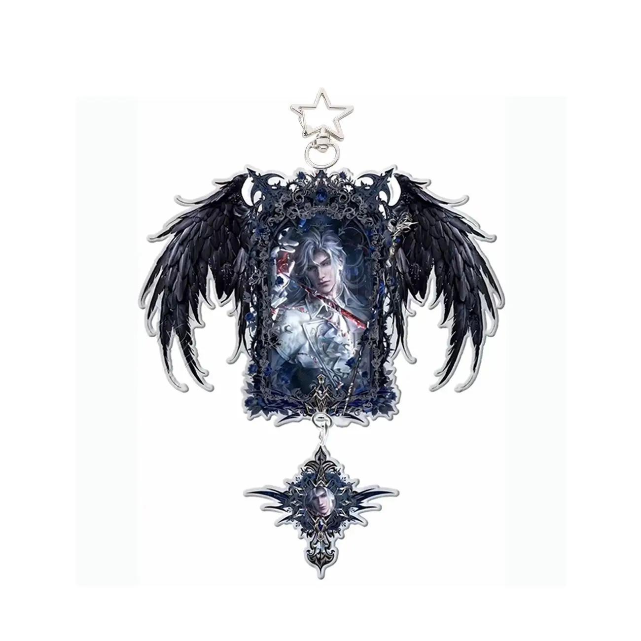 

Game Love Interaction Peripherals Sylus Figure Acrylic Stand Model Keychain Qin Che Silver Wing Model Plate Love and Deepspace
