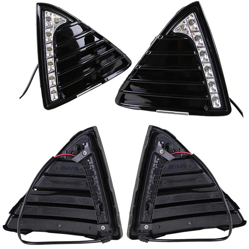 2Pcs/Pair LED Car Lights Front Bumper Daytime Running Lights Waterproof Turn Signal Lamp Fit For Ford Focus 3 MK3 2012 2013 2014