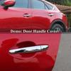 For Mazda CX-9 CX9 2016-2018 2nd Gen Chrome Door Handle Cover Trims & Door Bowl Cover Car Styling 2017