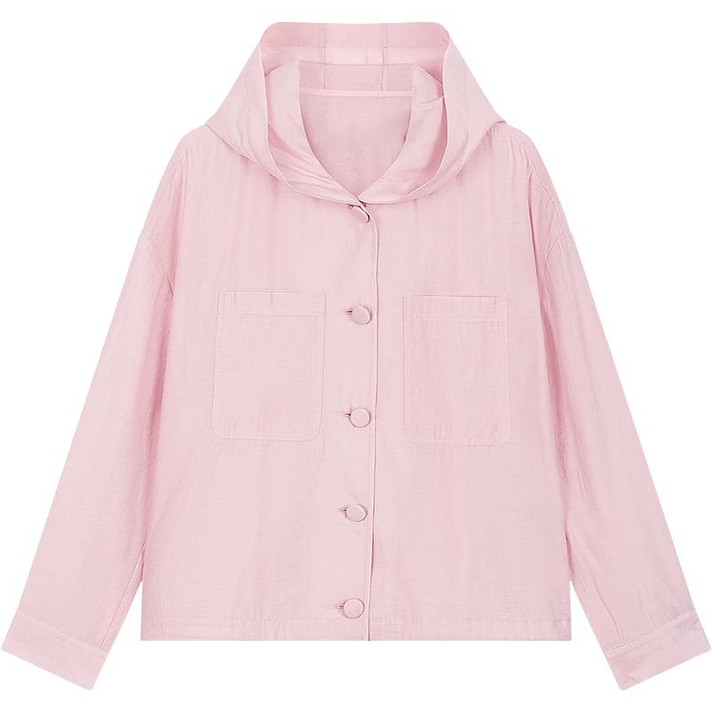 Women s Relaxed Fit Hooded Short Jacket S