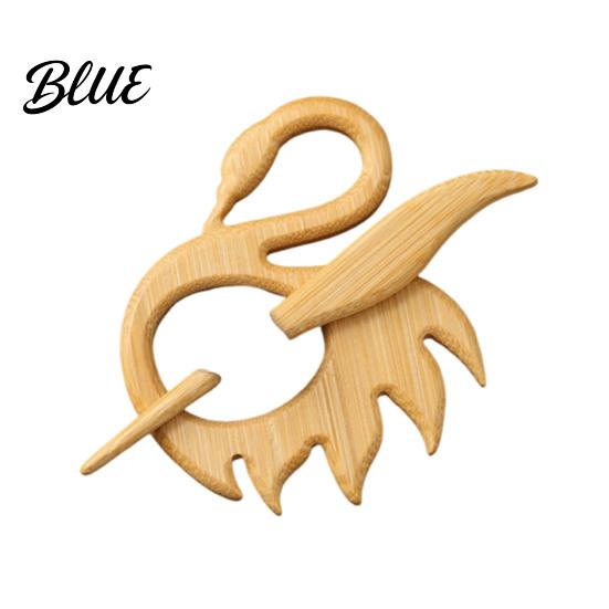 Wood Brooch Pin Wooden Animal Cute Dog Cat Sweater Handcrafted